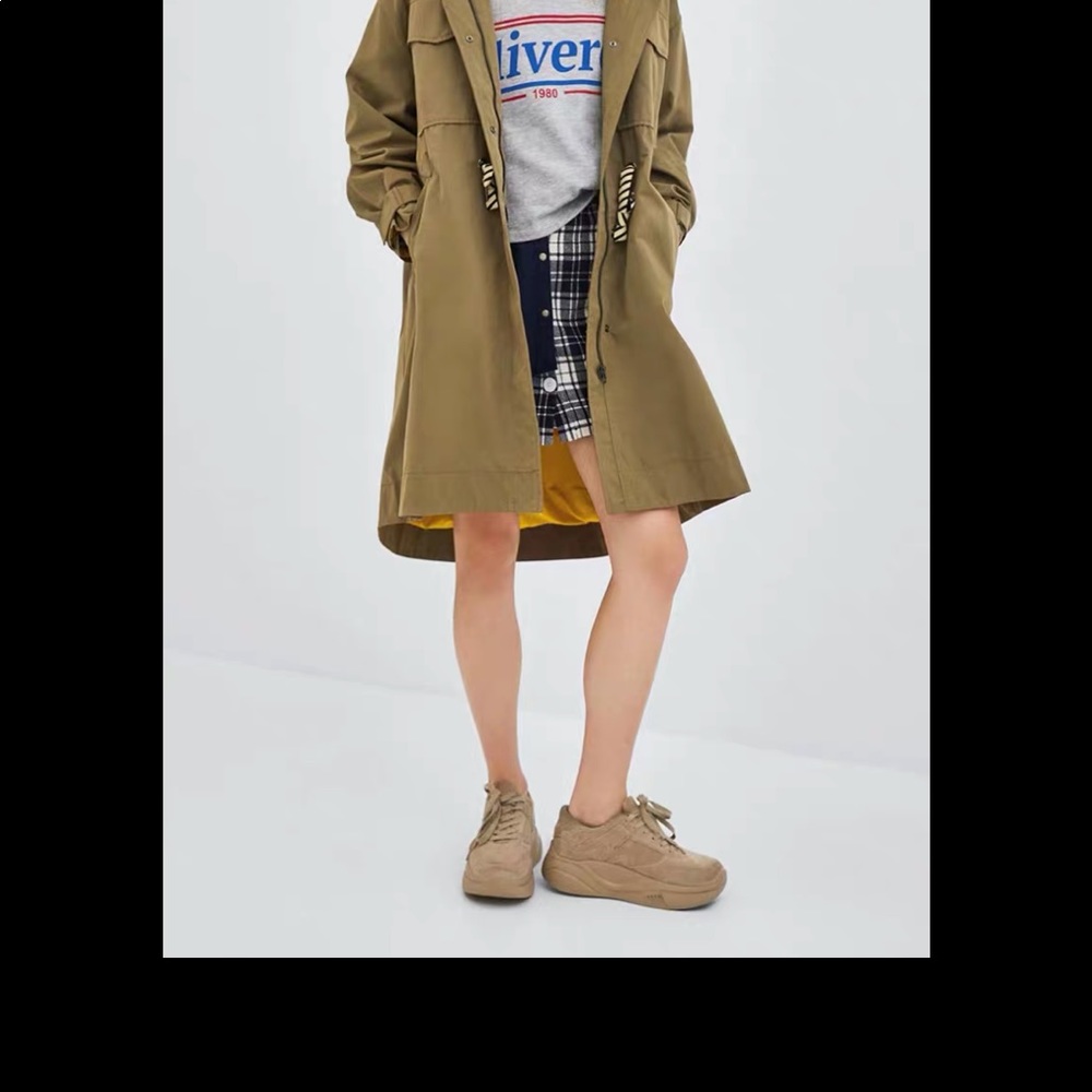 Worn twice Zara hooded trench coat - Picture 8 of 10
